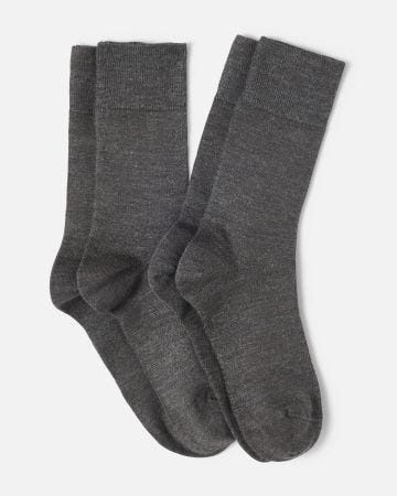 Lot de 2 paires de chaussettes mélange Thermolactyl et soie mixtes