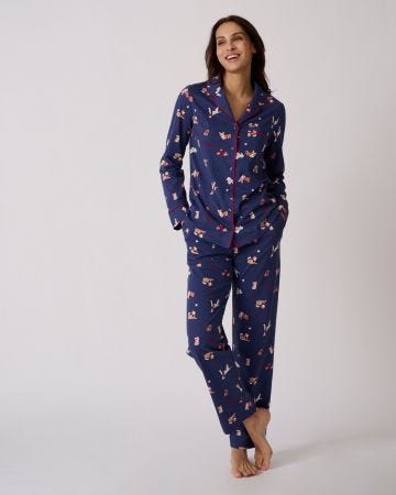 Pyjama de Noël en maille jersey pur coton peigné