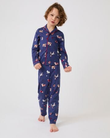 Pyjama de Noël enfant en maille jersey pur coton
