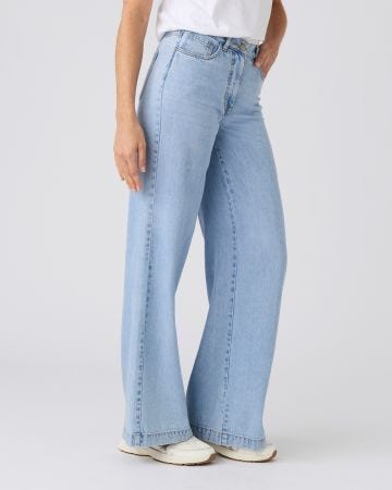 Pantalon large Lyocell Tencel(TM) et coton