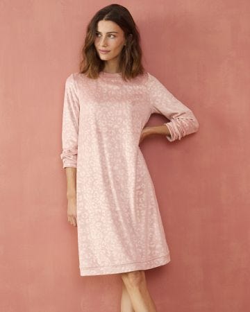 Chemise de nuit Thermolactyl en velours embossé