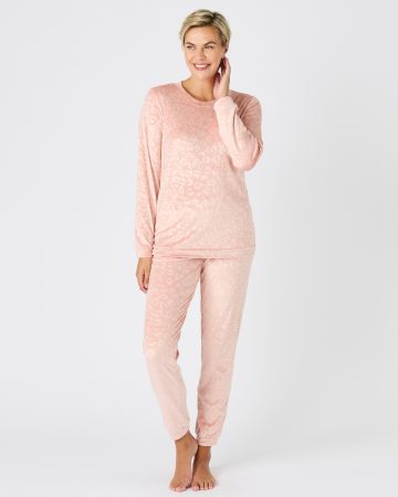 Pyjama Thermolactyl en velours embossé