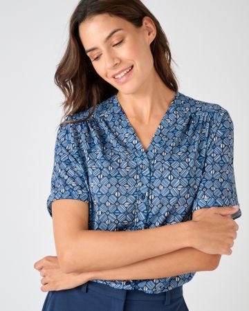 Chemisier maille crêpe