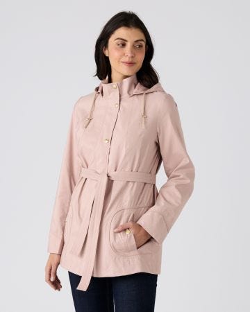 Parka légère tissu texturé satiné