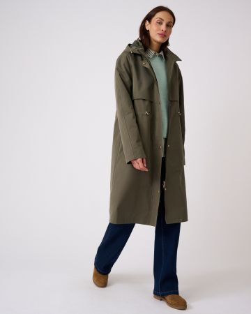 Parka longue esprit trench