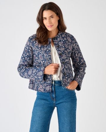 Veste matelassée imprimée