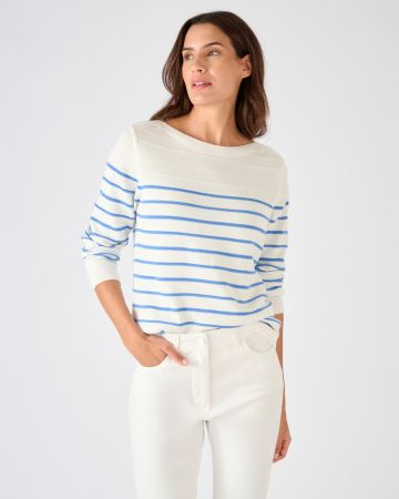 Pull rayures fantaisie