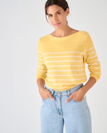 Pull rayures fantaisie