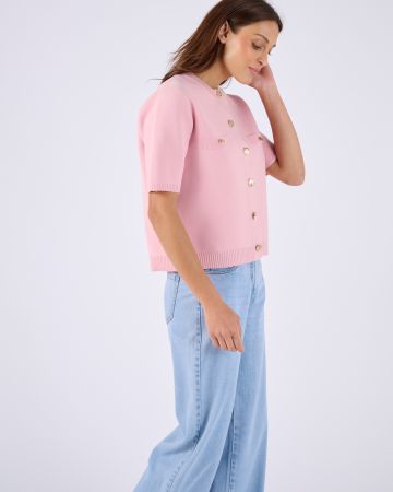 Cardigan chic maille serrée