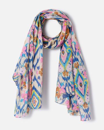 Foulard effet froissé imprimé