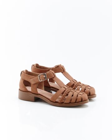 Sandales à bout fermé et brides