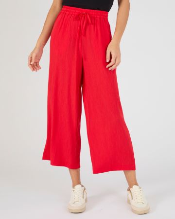 Pantacourt crépon enfilable