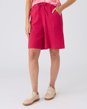 Bermuda en gaze de coton