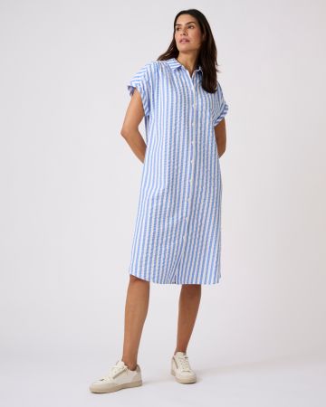 Robe-chemise tissu gaufré Climatyl