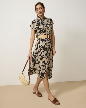 Robe-chemise pure viscose