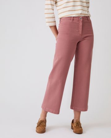 Jean large 7/8ème coloré