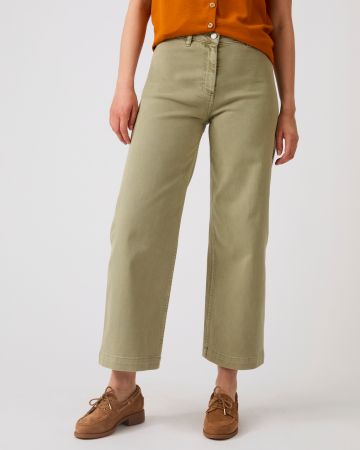 Jean large 7/8ème coloré