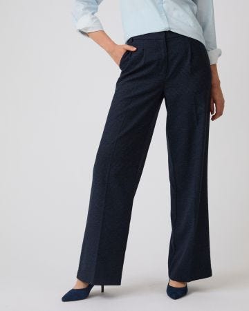 Pantalon large à carreaux