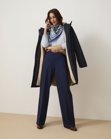 Pantalon large enfilable maille jersey