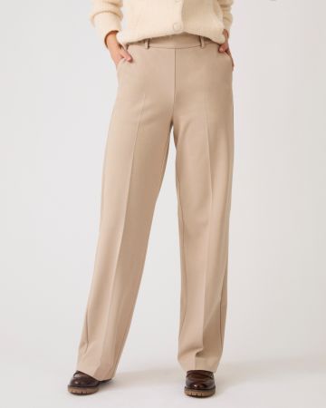 Pantalon large enfilable maille jersey