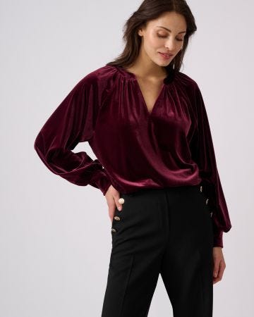 T-shirt en velours ras