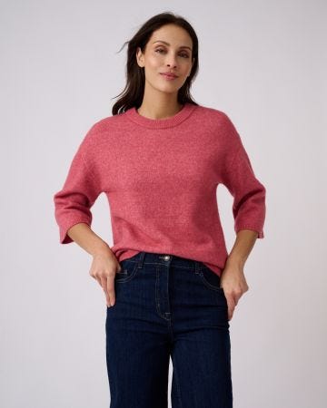 Pull mélange laine et alpaga manches larges