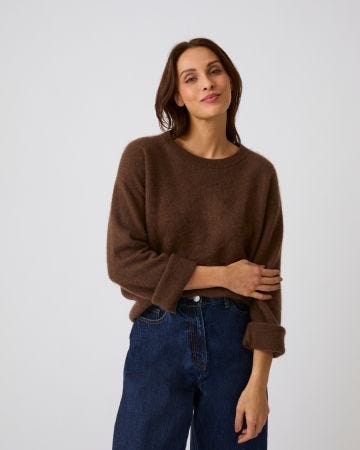 Pull pure laine brossée