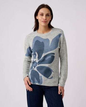Pull toucher doux imprimé
