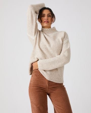 Pull détails contrastants Thermolactyl