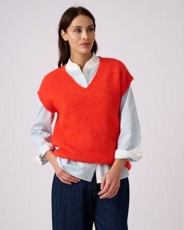 Pull sans manches maille perlée Thermolactyl