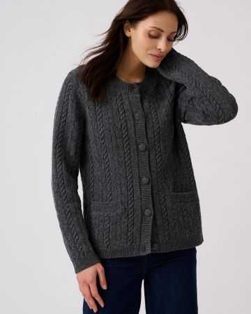 Gilet-veste torsadé 100% laine
