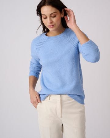 Pull fantaisie côtelée