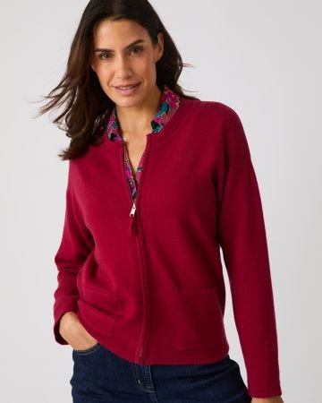 Gilet zippé maille milano