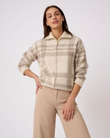 Gilet zippé maille jacquard Thermolactyl