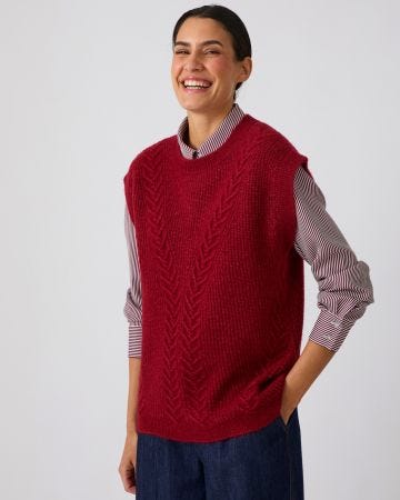 Pull sans manches à torsades Thermolactyl