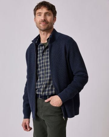 Gilet zippé Thermolactyl en maille texturée
