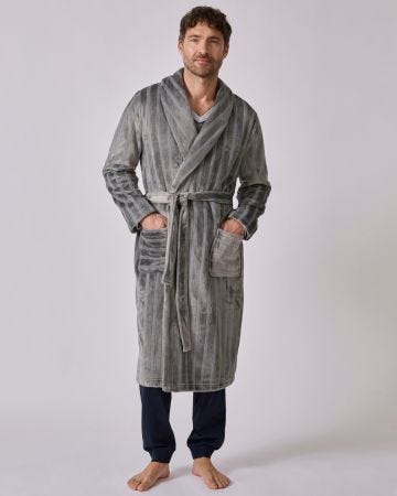Robe de chambre Thermolactyl en maille jacquard