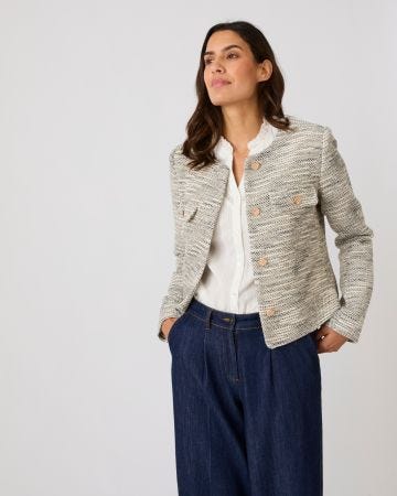 Veste effet tweed