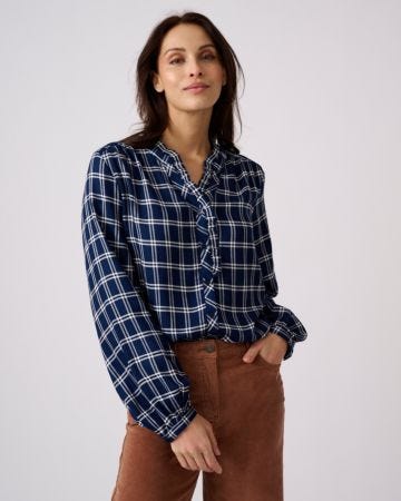 Blouse à carreaux