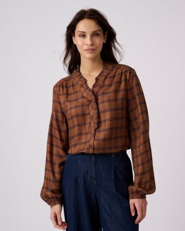 Blouse à carreaux