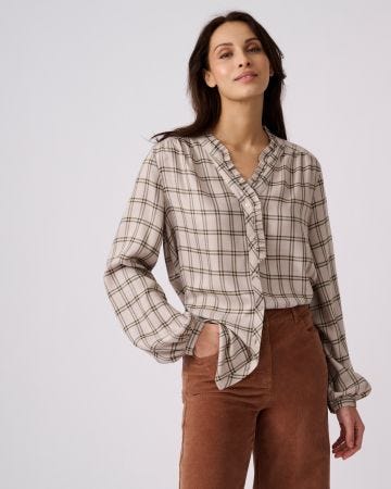 Blouse à carreaux