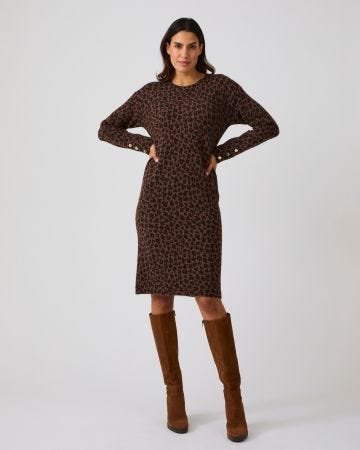 Robe-pull imprimé animalier Thermolactyl