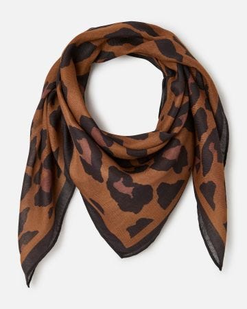 Foulard imprimé animalier