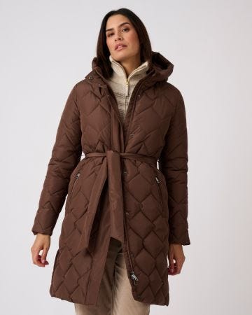 Parka longue ceinturée Thermolactyl