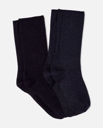 Lot de 2 paires de chaussettes Thermolactyl fines et chaudes