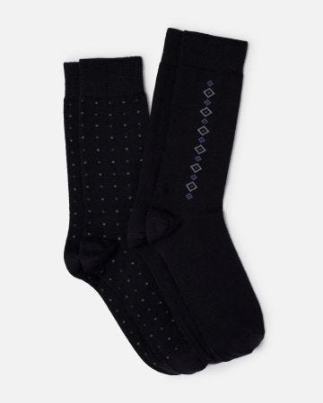 Lot de 2 paires de chaussettes Thermolactyl en maille laineuse