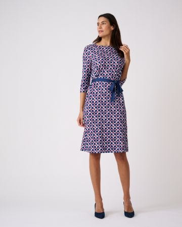 Robe imprimée maille chaude