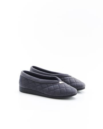 Chaussons en velours matelassé