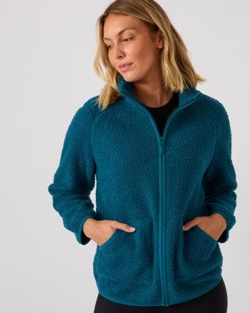 Veste Thermolacyl en maille sherpa femme