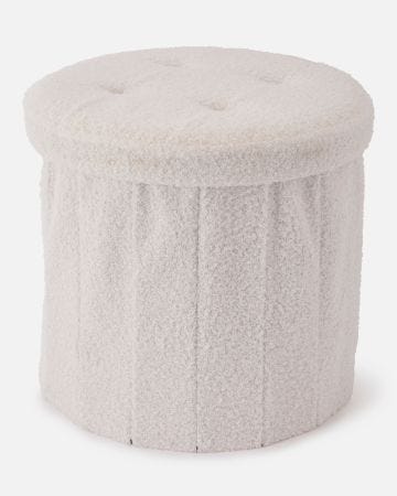 Coffre de rangement en maille moutonnée